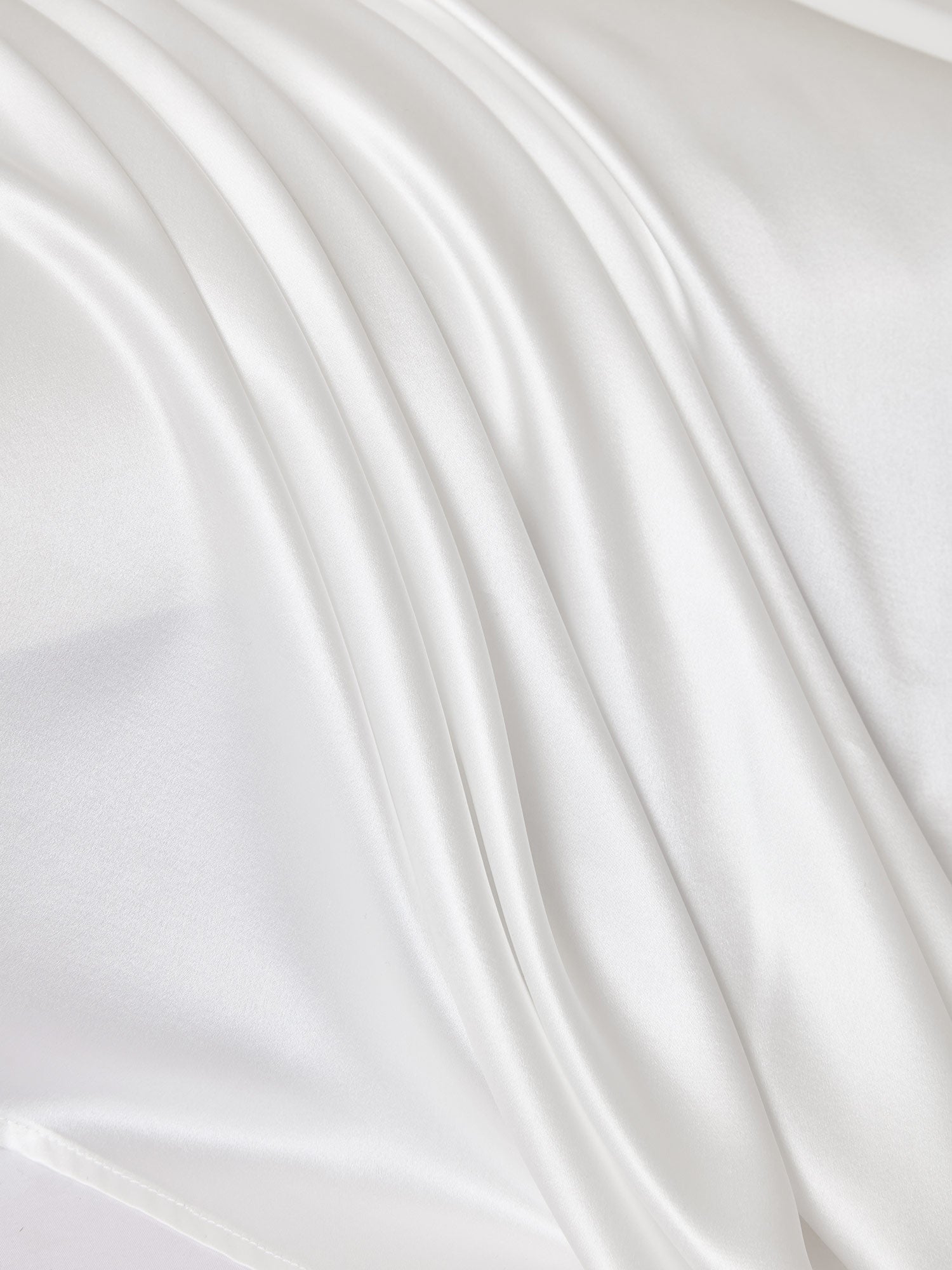 [LightGray+White] SilkSilky  25Momme Pure Silk Bedding Set 003,