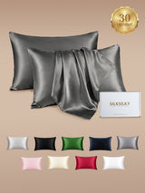[Dark Gray] SilkSilky  30Momme Pillowcase 001