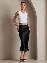[Black] SilkSilky  Skirt 004