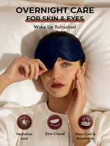 [Dark Blue] SilkSilky  Eye Mask 007