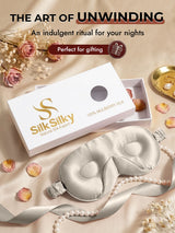 [Light Gray] SilkSilky  Eye Mask 009