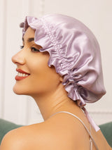 [Lavender] SilkSilky  Sleep Cap 001