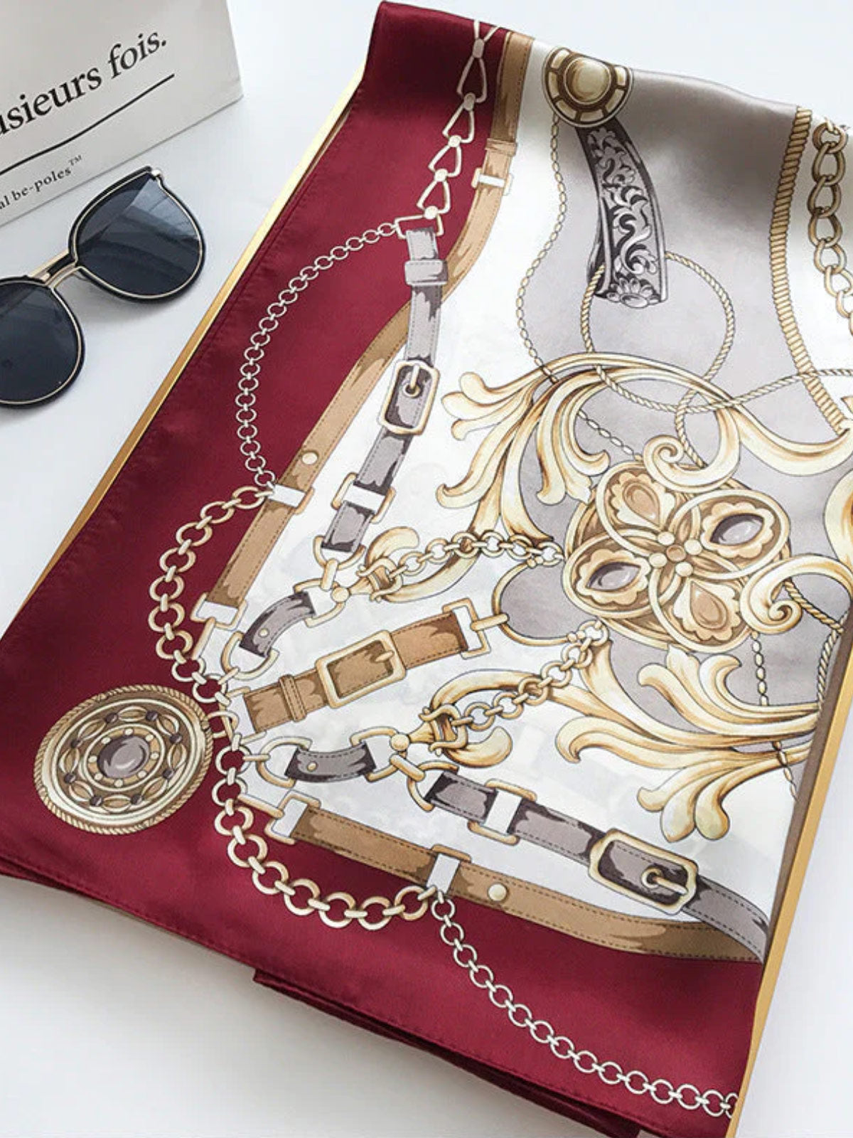 [P009] SilkSilky  Pure Silk Scarf 002,