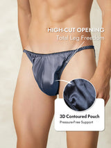 [Grayish Blue] SilkSilky  Pure Silk Men's Underwear 005