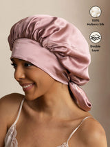 [Pale Mauve] SilkSilky  Sleep Cap 001