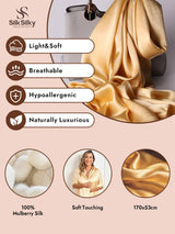 [Champagne] SilkSilky  Scarf 002