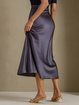 [Dark Gray] SilkSilky  Skirt 002