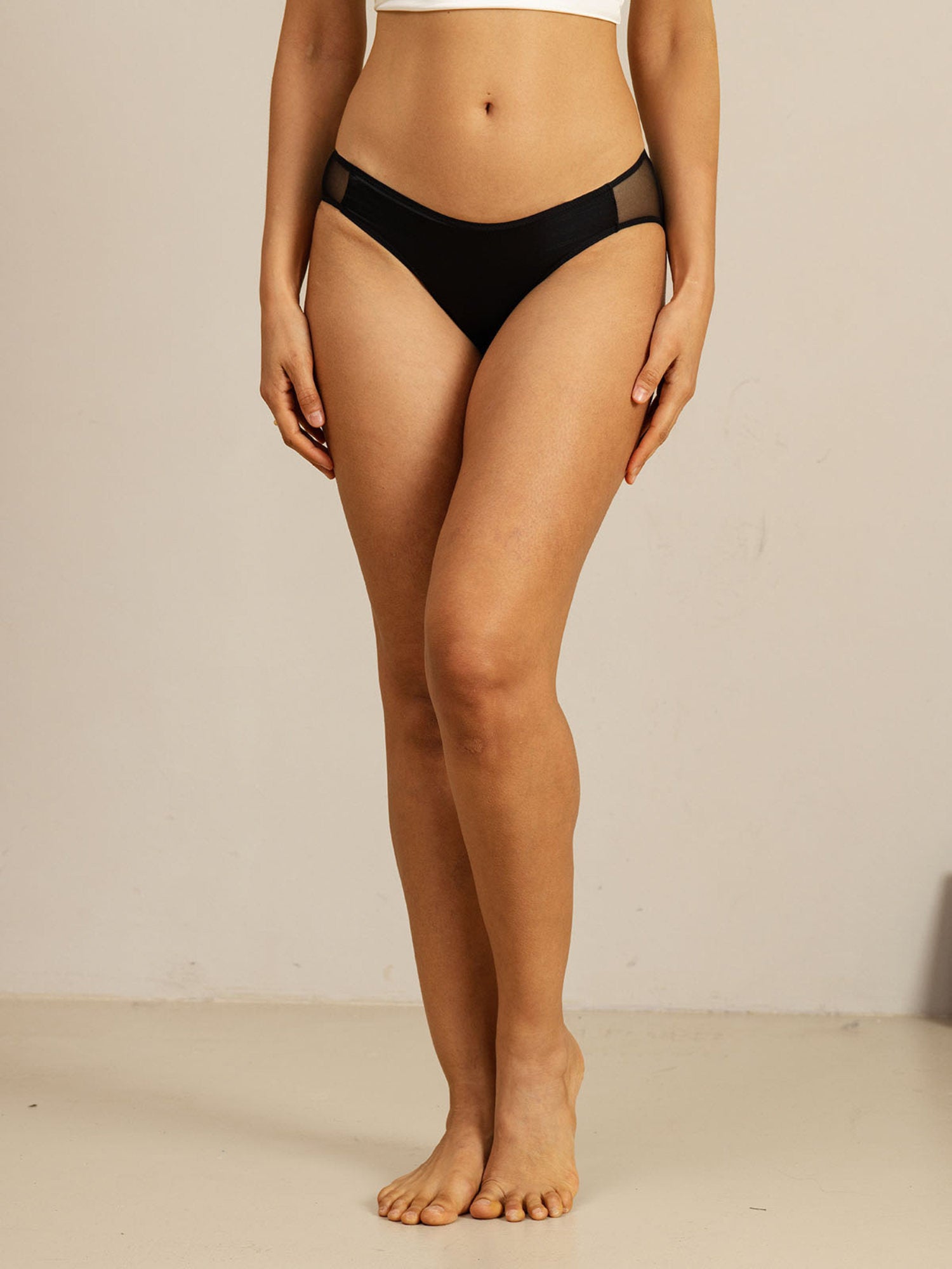 [Black] SilkSilky  19Momme Stretch Silk Charmeuse Panty 006