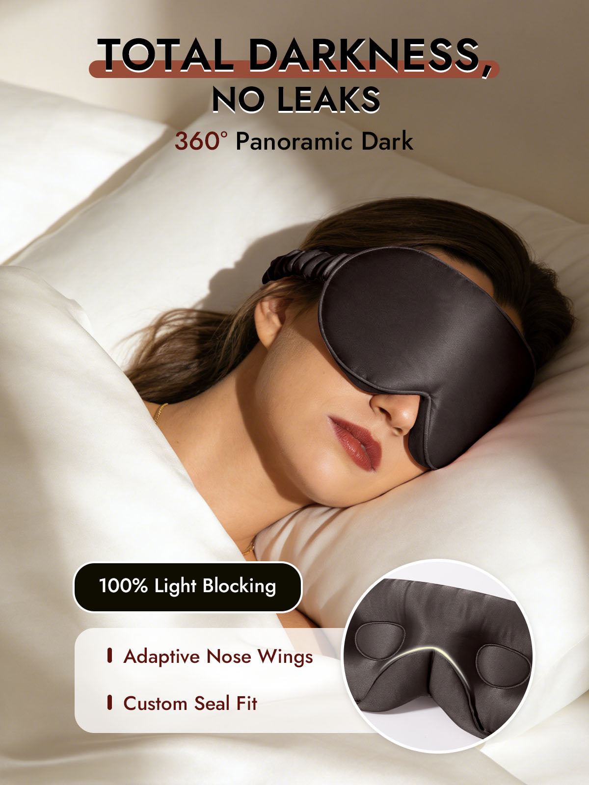 [Dark Gray] SilkSilky  22Momme Eye Mask 002