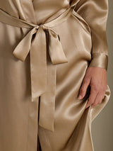 [Champagne] SilkSilky  Long Sleeve Women's Robe 004