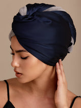 [Dark Blue] SilkSilky  Hair Towel Wrap 001