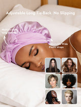 [Lavender] SilkSilky  Sleep Cap 004