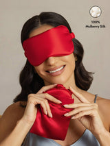 [Wine] SilkSilky  Pure Silk Eye Mask 001