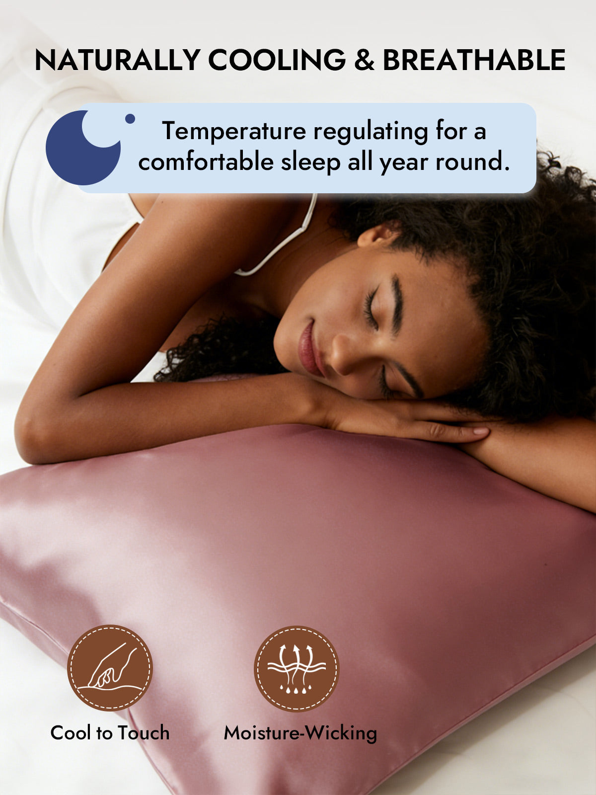 [Pale Mauve] SilkSilky  19Momme Pure Silk Pillowcase 005