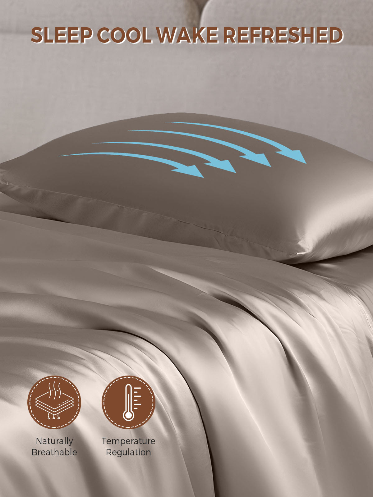 19Momme 100% Mulberry Silk Pillowcase - Envelope Closure