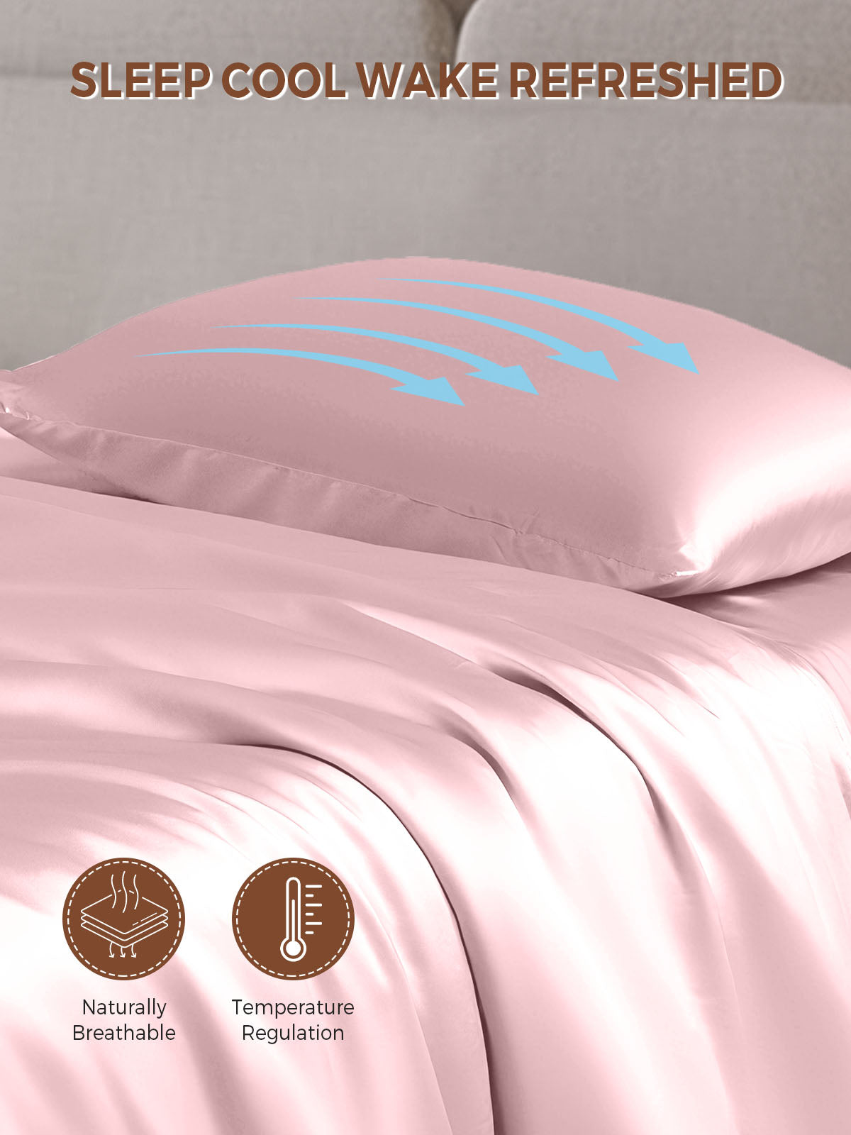 19Momme 100% Mulberry Silk Pillowcase - Envelope Closure