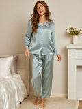 SilkSilky-US-Pure-Silk-Long-Sleeve-Collar-Women's-Pajamas-Light-Blue-003