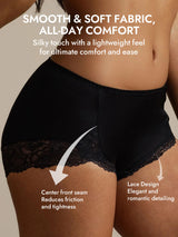 [Black] SilkSilky  100% Silk Jersey Panty 007