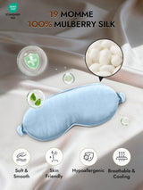 [Light Blue] SilkSilky  Eye Mask 002