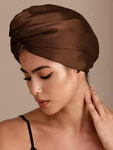 [Coffee] SilkSilky  Hair Towel Wrap 002