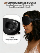 [Black] SilkSilky  Eye Mask 004