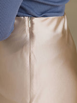 [Beige] SilkSilky  Skirt 005