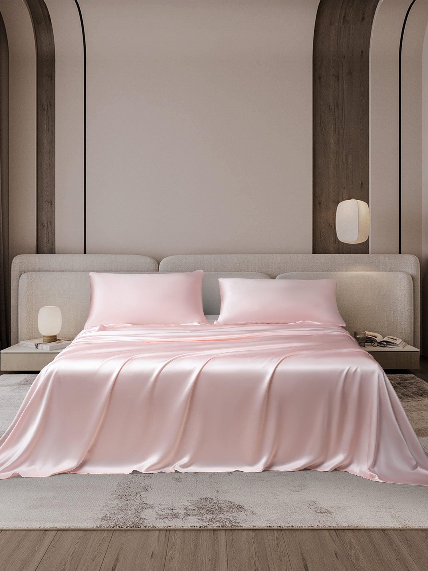 [Pink] SilkSilky  19Momme Bedding Set 001