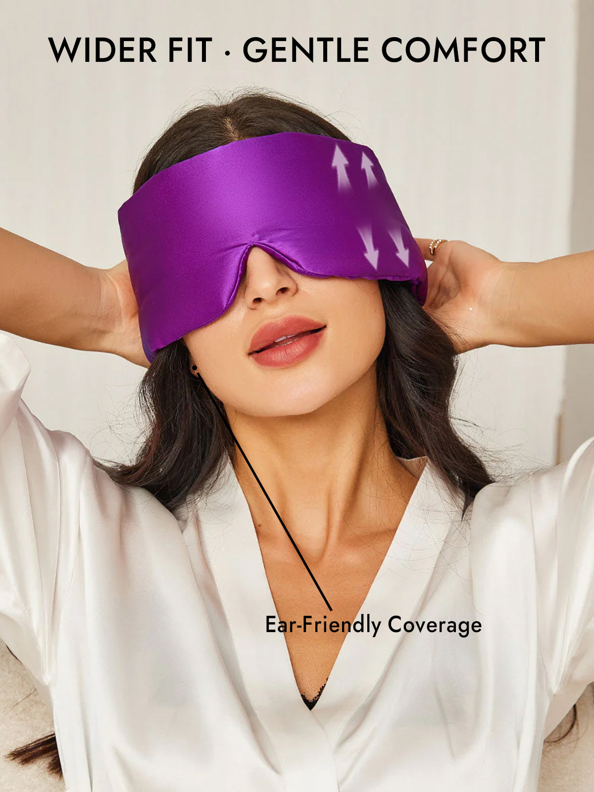 [Purple] SilkSilky  19Momme Pure Silk Eye Mask 005