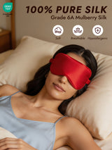 [Wine] SilkSilky  Pure Silk Eye Mask 002