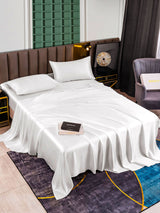 [White] SilkSilky  25Momme Bedding Set 002