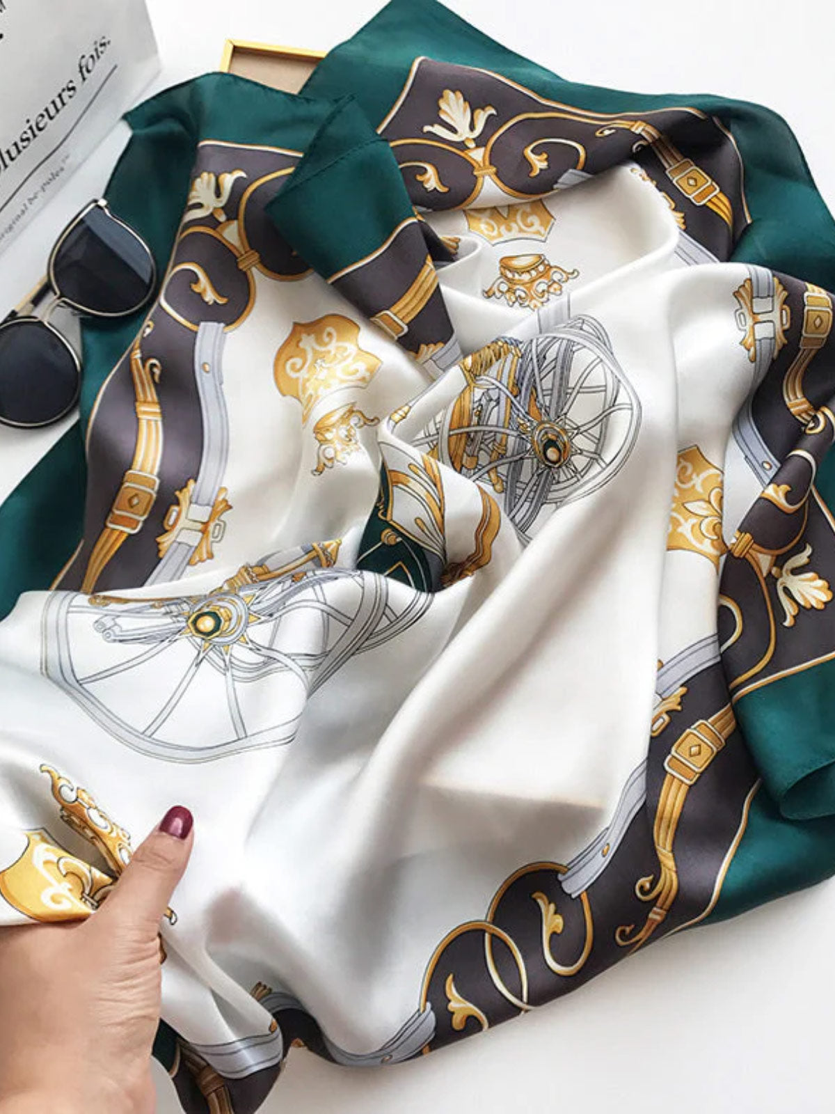 [P002] SilkSilky  Pure Silk Scarf 003,