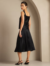 [Black] SilkSilky  Sleeveless Camisole Top 002