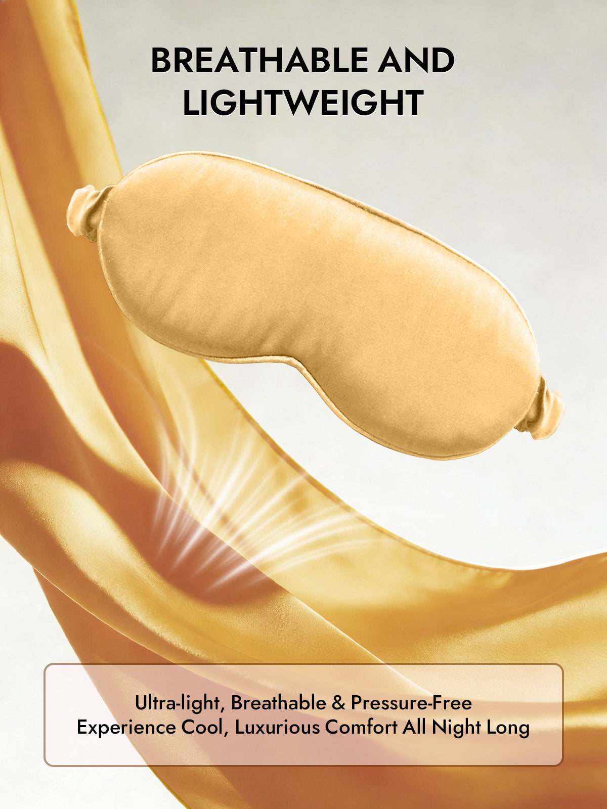 [Champagne] SilkSilky  Pure Silk Eye Mask 005