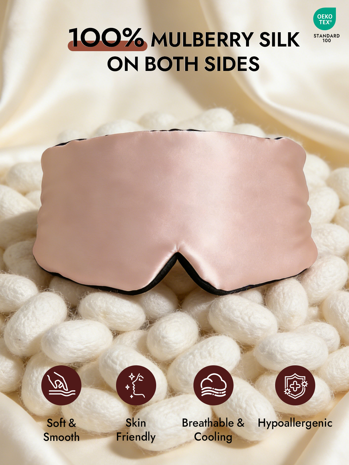 [Pink] SilkSilky  Eye Mask 002