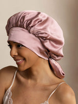 [Pale Mauve] SilkSilky  Sleep Cap 001