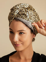 [Leopard] SilkSilky  Hair Towel Wrap 003