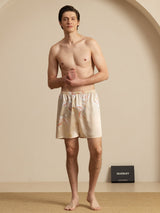 [Champagne] SilkSilky 19Momme Mens Sleep Bottoms 004