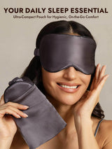 [Dark Gray] SilkSilky  Pure Silk Eye Mask 006