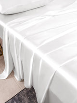 [White] SilkSilky  19Momme Bedding Set 003