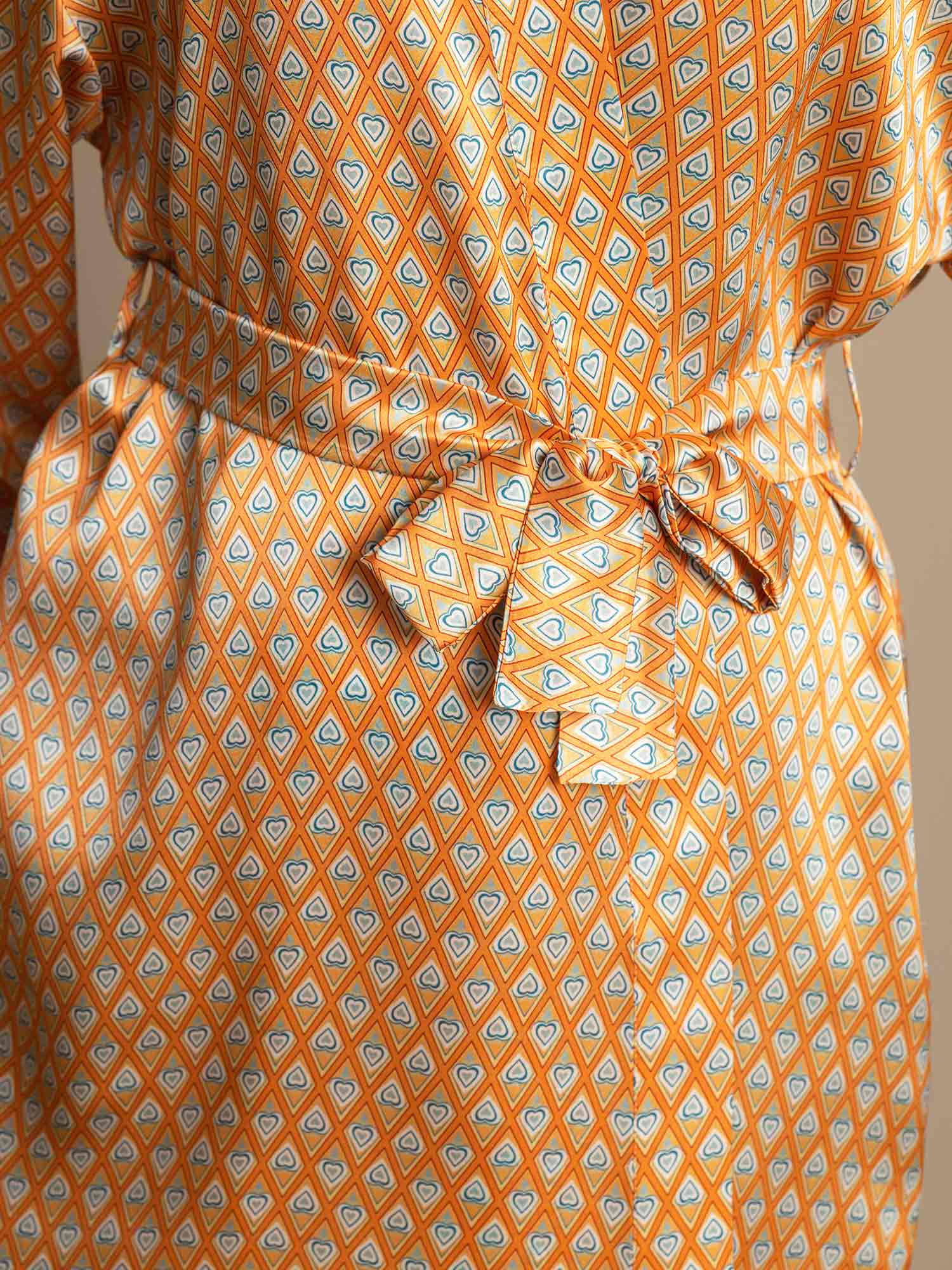 [Floral] SilkSilky  Pure Silk Womens Robe 004,