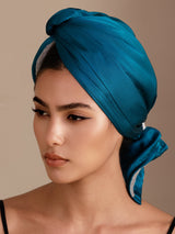 [Teal] SilkSilky  Hair Towel Wrap 002