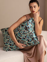 [Teal Botanical] SilkSilky  Pillowcases 001