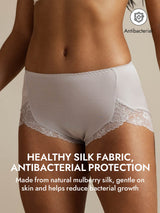 [Gray] SilkSilky  100% Silk Jersey Panty 004