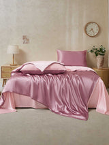 [PaleMauve+LightPink] SilkSilky  19Momme Bedding Set 002