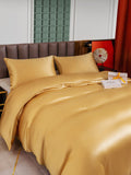 SilkSilky US 25Momme Pure Silk Bedding Set Champagne 003