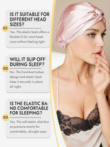 [Pink] SilkSilky  Sleep Cap 008