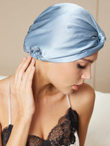 [Steel Blue] SilkSilky  Sleep Cap 002