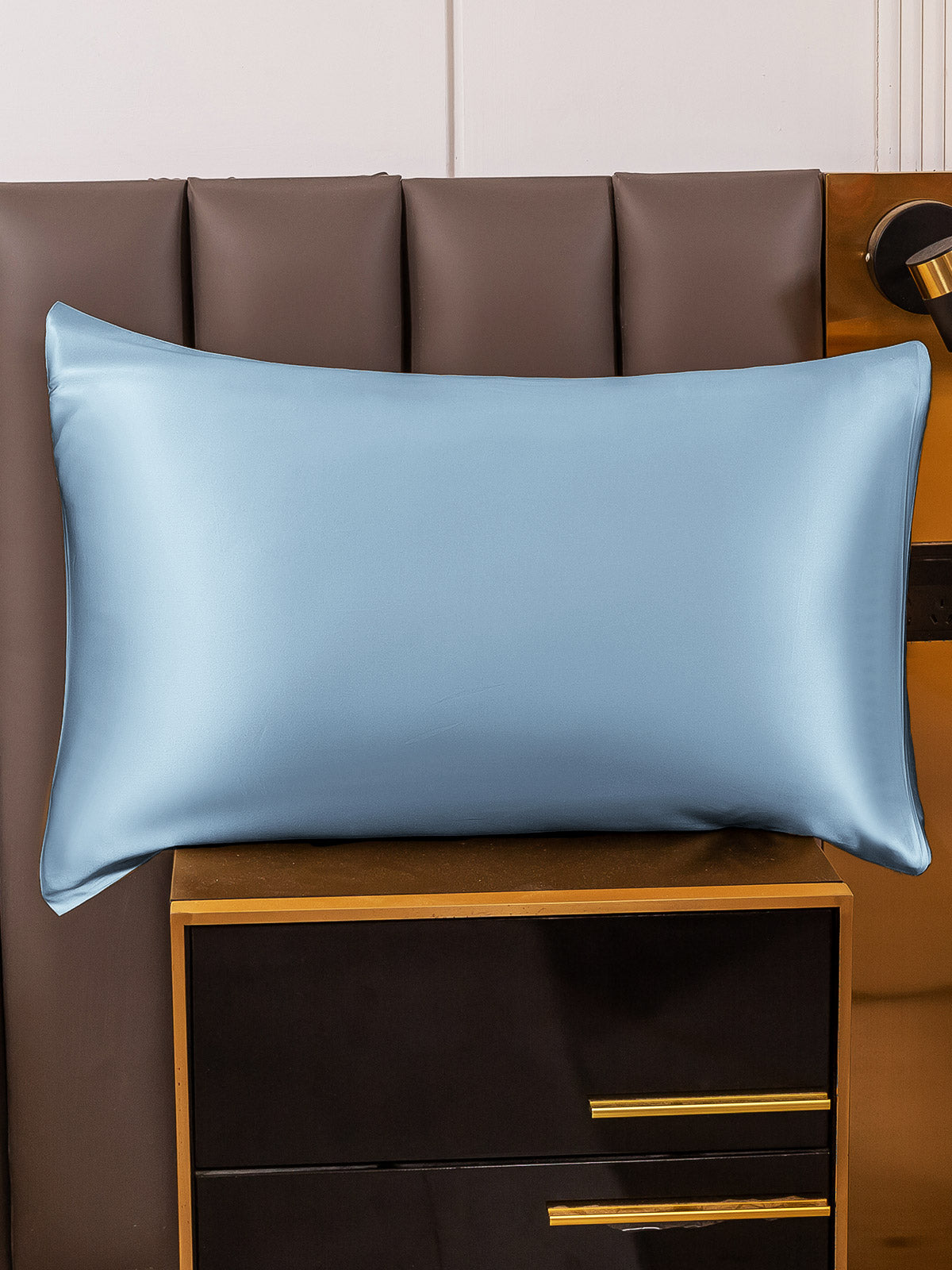 [Light Blue] SilkSilky  19Momme Pillowcase 001