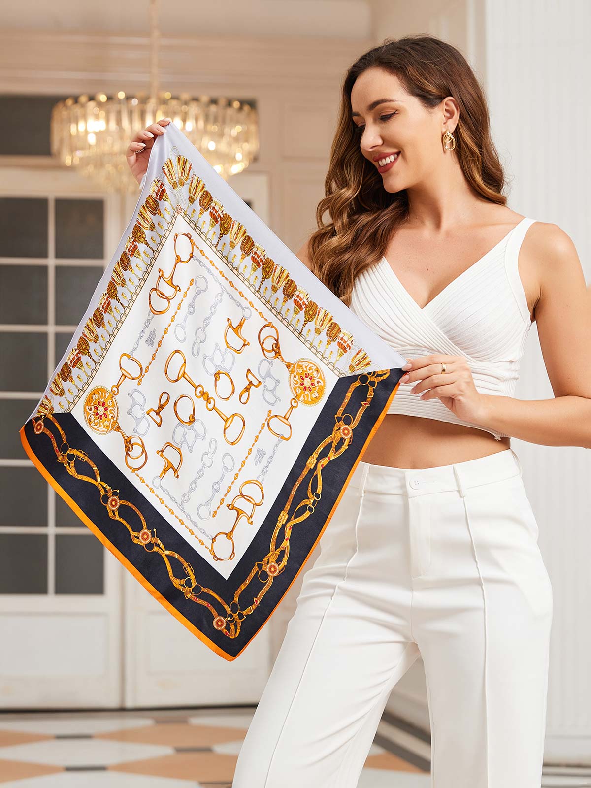 [P038] SilkSilky  Pure Silk Scarf 003,