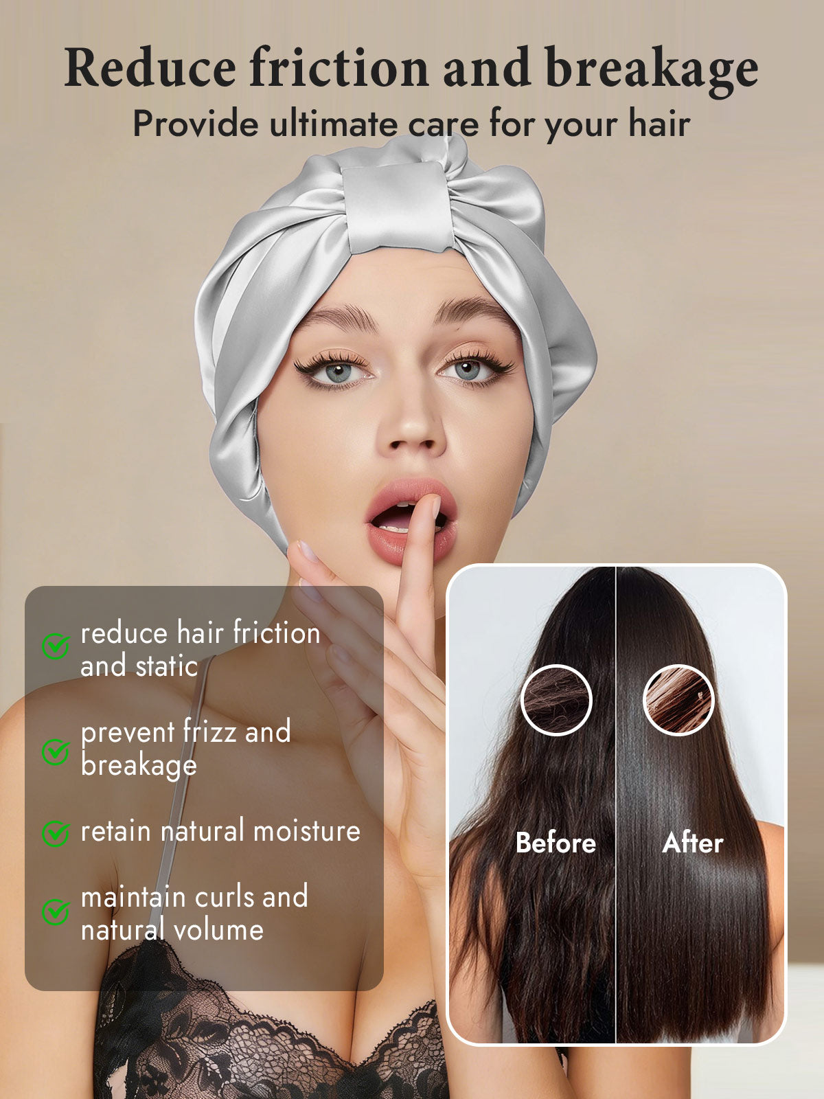 [Silver] SilkSilky  Sleep Cap 003